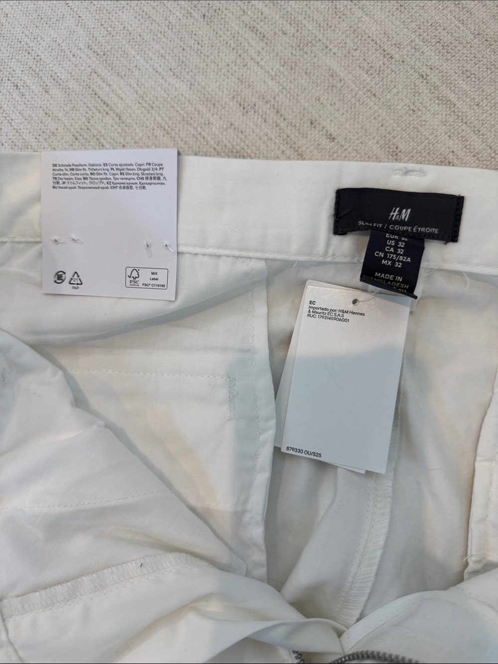 H&M White Trousers